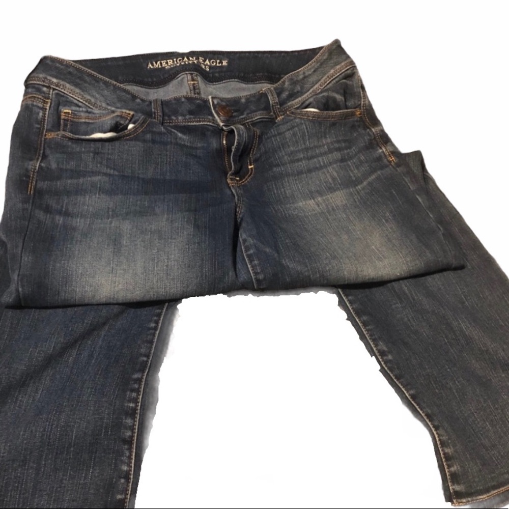 American eagle dark wash boot cut jeans
